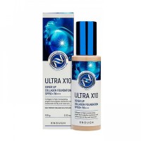 Увлажняющий тональный крем ENOUGH Ultra X10 Cover Up Collagen Foundation SPF50+ PA +++ 100 гр