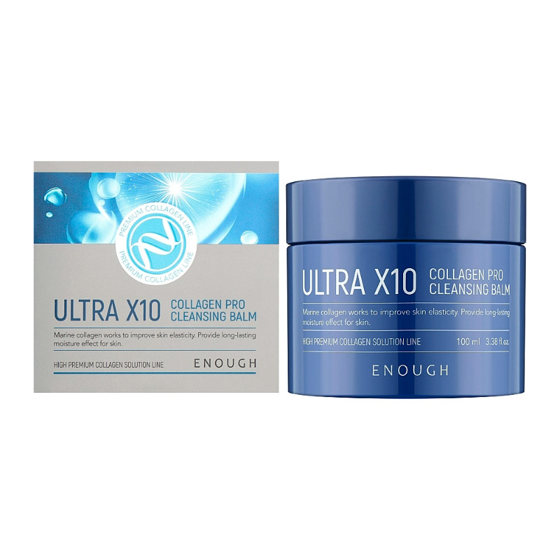 Бальзам для снятия макияжа с коллагеном Enough Ultra X10 Collagen Cleansing Balm 100 мл Бальзам для снятия макияжа с коллагеном Enough Ultra X10 Collagen Cleansing Balm 100 мл