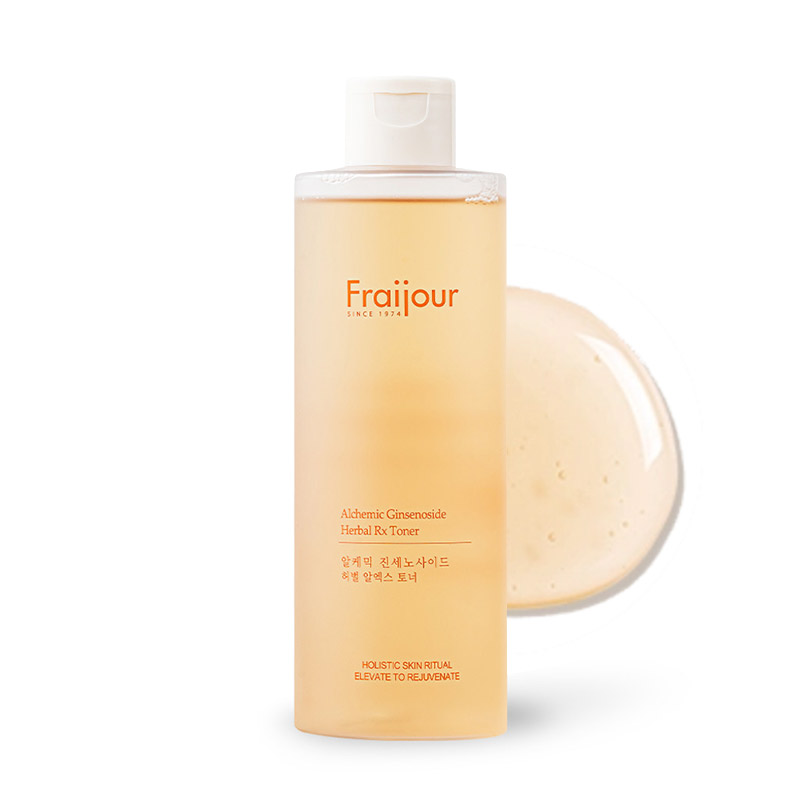 Антивозрастной тонер с женьшенем и пептидами EVAS Fraijour Alchemic Ginsenoside Herbal Rx Toner 250мл Антивозрастной тонер с женьшенем и пептидами EVAS Fraijour Alchemic Ginsenoside Herbal Rx Toner 250мл