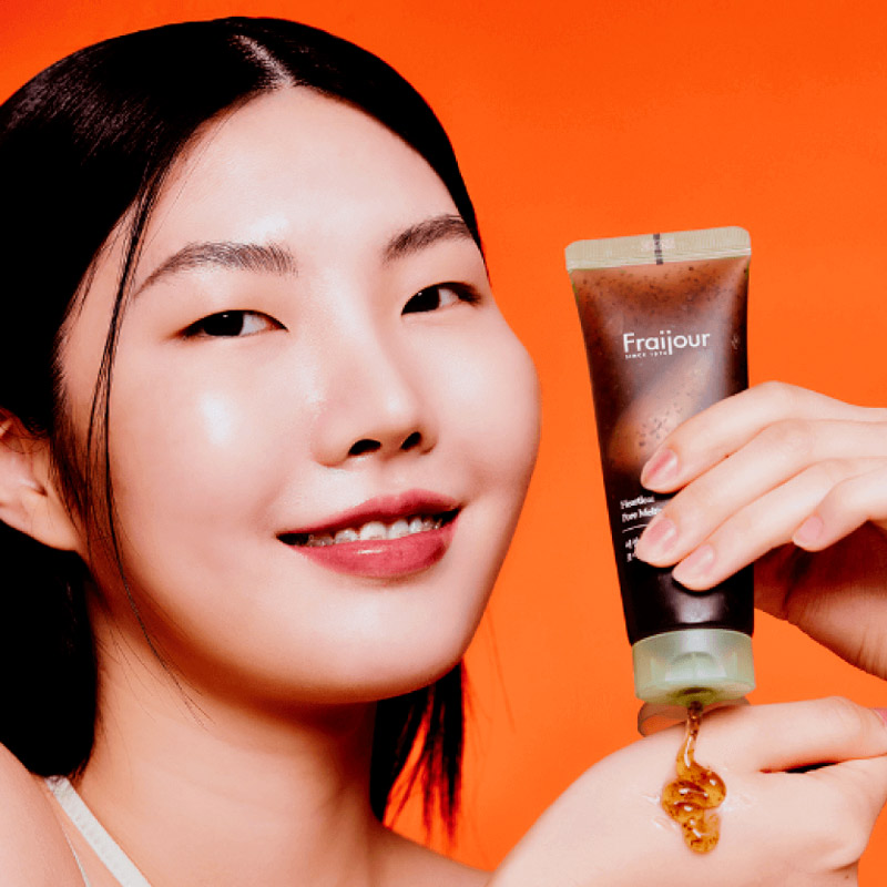 Маска для сужения пор EVAS Fraijour Heartleaf Pore Melting Gel Mask ...