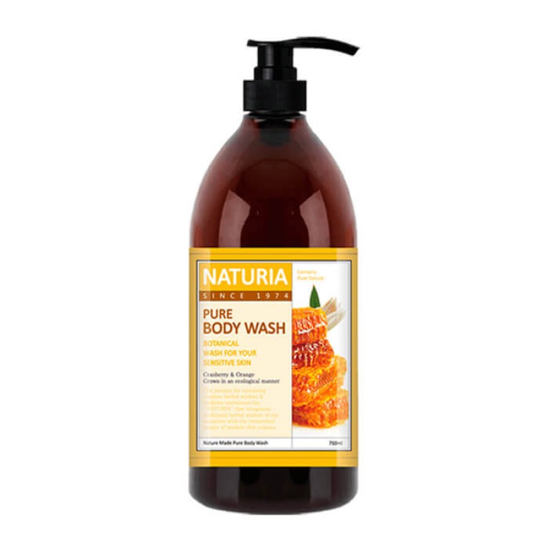 Гель для душа с медом EVAS Naturia Pure Body Wash Honey and White Lily - 750 мл