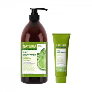 Гель для душа с лаймом EVAS Naturia Pure Body Wash Wild Mint and Lime - 100/750 мл