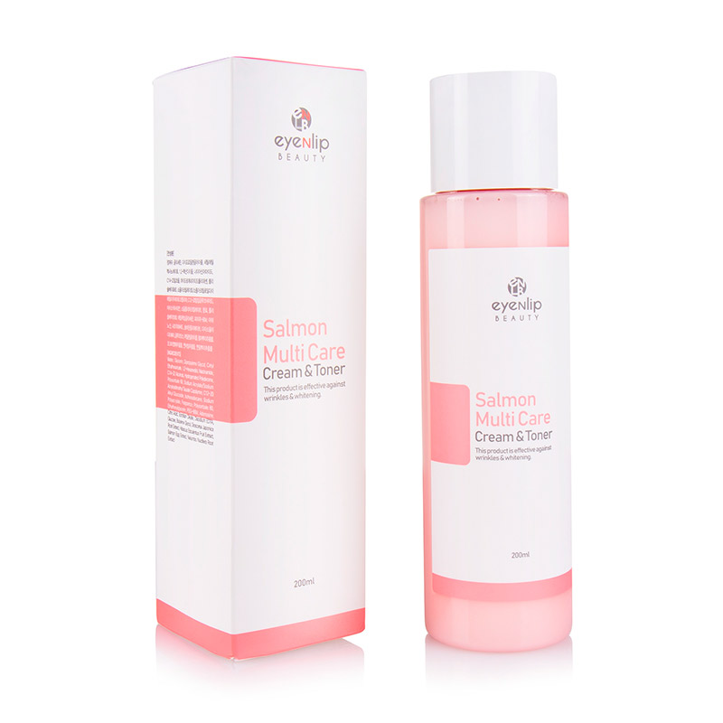 Тонер-крем с маслом лосося EYENLIP Salmon Multi Care Cream Toner 200 мл Тонер-крем с маслом лосося EYENLIP Salmon Multi Care Cream Toner 200 мл