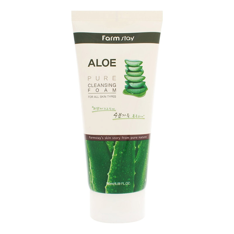 Пенка для лица FARMSTAY Aloe Pure Cleansing Foam 180мл