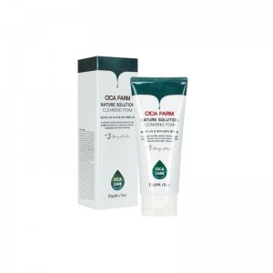 Пенка для умывания с центеллой азиатской FARMSTAY Cica Farm Nature Solution Cleansing Foam 180 мл