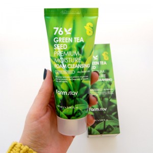 Увлажняющая пенка для умывания с семенами зеленого чая FARMSTAY Green Tea Seed Moisture Foam Cleansing 100мл