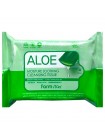 Салфетки для снятия макияжа FarmStay Aloe Moisture Soothing Cleansing Tissue 30шт Салфетки для снятия макияжа FarmStay Aloe Moisture Soothing Cleansing Tissue 30шт