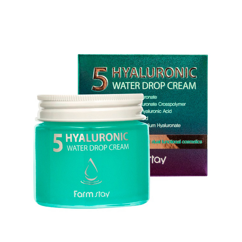 Крем с гиалуроновой кислотой FarmStay 5 Hyaluronic Water Drop Cream ...