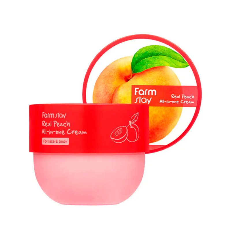 Многофункциональный крем для тела с персиком FarmStay Real Peach All-In-One Cream 300 мл