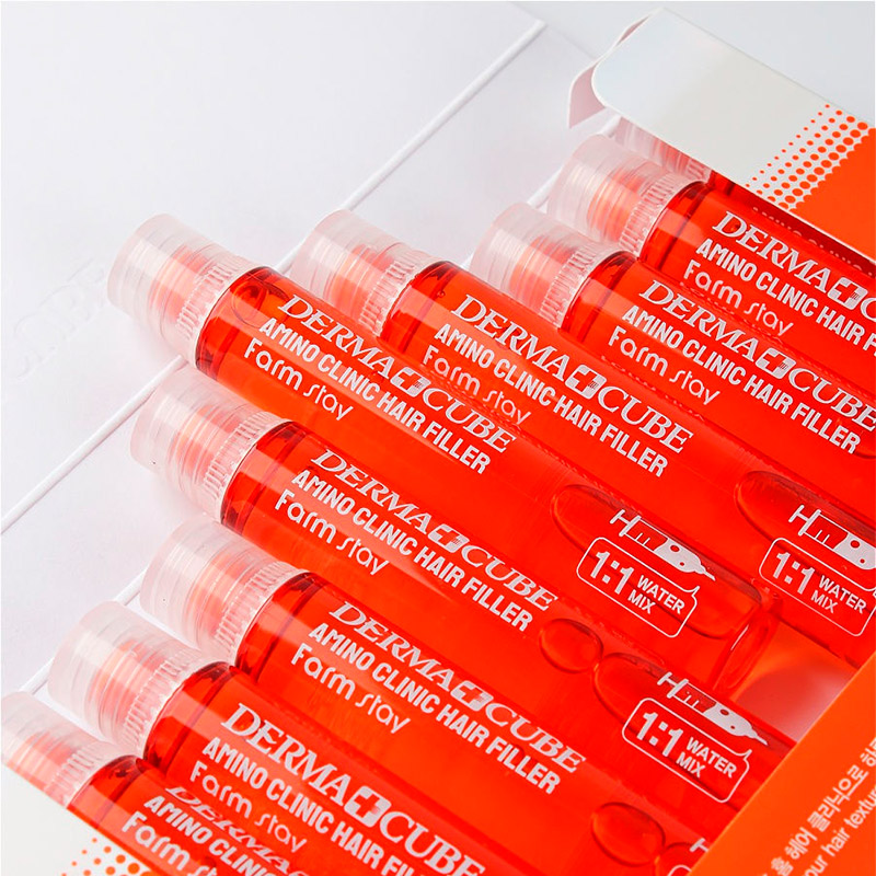 Интенсивный филлер для волос с аминокислотами FarmStay Derma Сube Amino Clinic Hair Filler 13мл