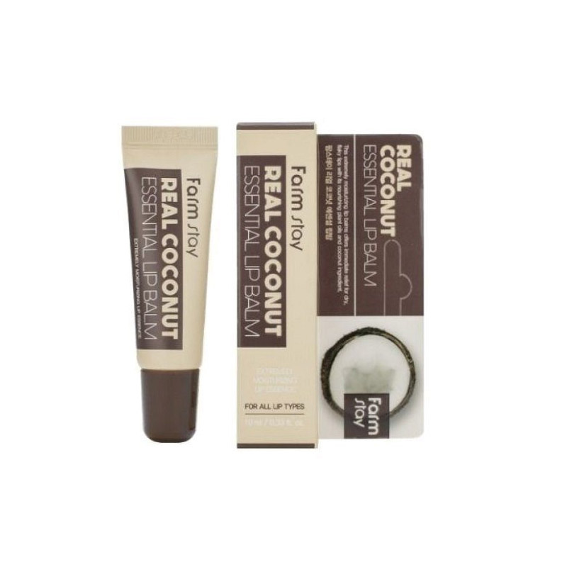 Питательный бальзам для губ с кокосом FARMSTAY Real Coconut Essential Lip Balm 10 мл