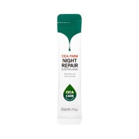 Восстанавливающая ночная маска в саше с центеллой азиатской FARMSTAY Cica Farm Night Repair Sleeping Mask 4мл