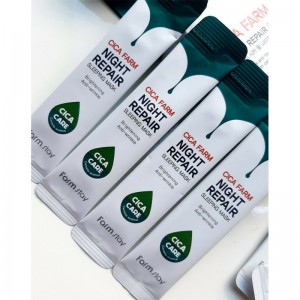 Восстанавливающая ночная маска в саше с центеллой азиатской FARMSTAY Cica Farm Night Repair Sleeping Mask 4мл