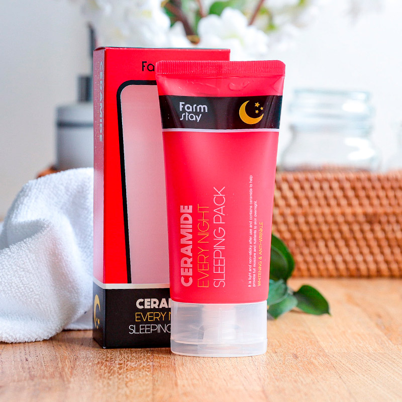 Ночная маска с керамидами FarmStay Ceramide Every Night Sleeping Pack ...
