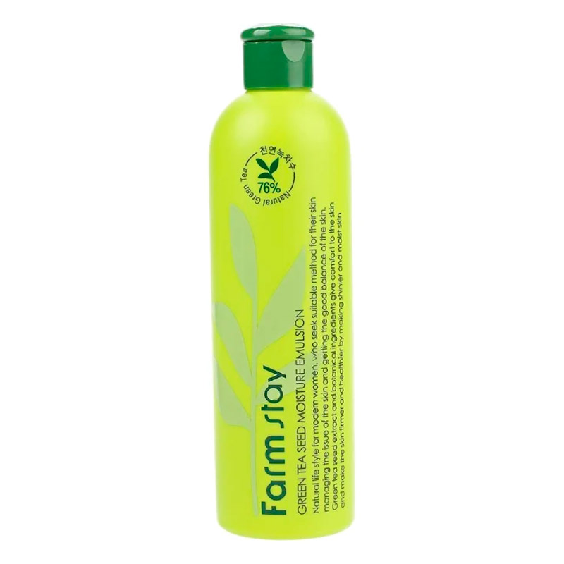 Увлажняющая эмульсия с семенами зеленого чая FarmStay Green Tea Seed Moisture Emulsion 300 мл Увлажняющая эмульсия с семенами зеленого чая FarmStay Green Tea Seed Moisture Emulsion 300 мл