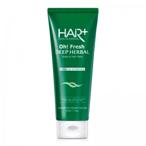 Освежающая маска для кожи головы Hair Plus Oh Fresh Deep Herbal Scalp Hair Pack 210 мл