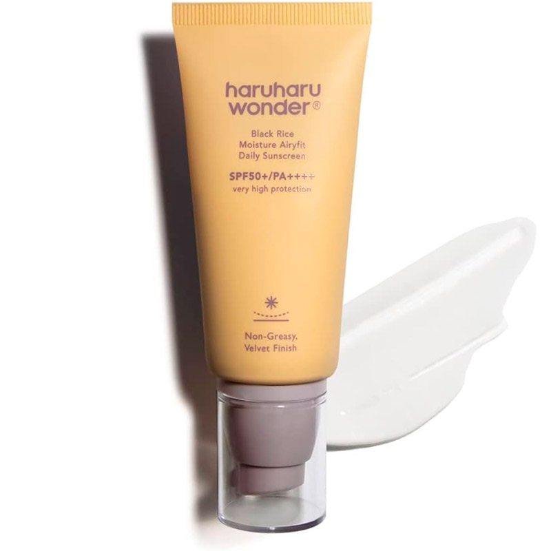 Крем солнцезащитный с черным рисом Haruharu Wonder Black Rice Moisture Airyfit SPF50+ PA++++ 50мл