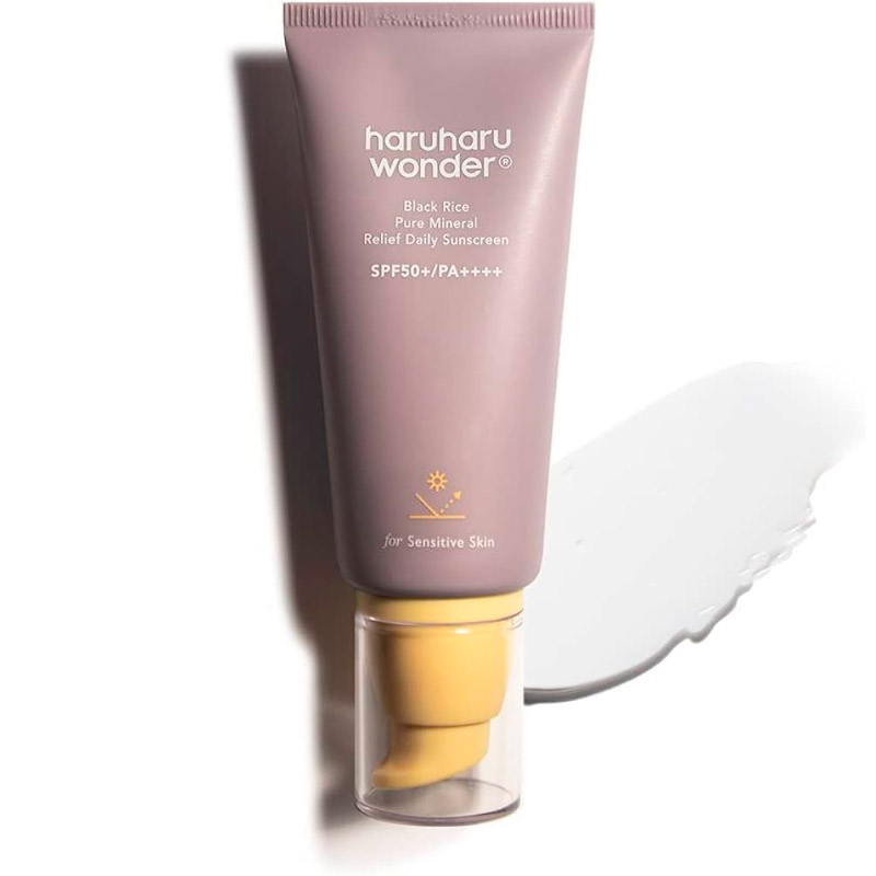 Крем солнцезащитный минеральный Haruharu Wonder Black Rice Pure Mineral SPF50+PA++++ 50мл