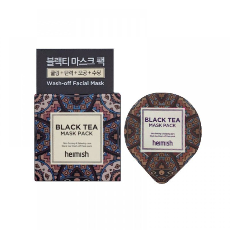 Миниатюра маски против отеков Heimish Black Tea Mask Pack 5 мл Миниатюра маски против отеков Heimish Black Tea Mask Pack 5 мл