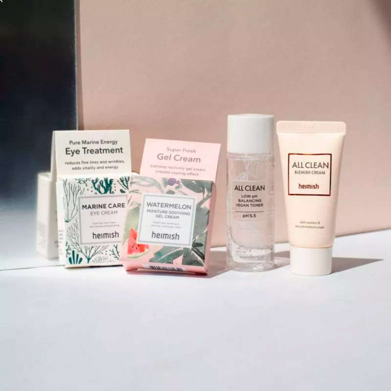 Набор миниатюр для лица Heimish All Clean Mini Kit 4