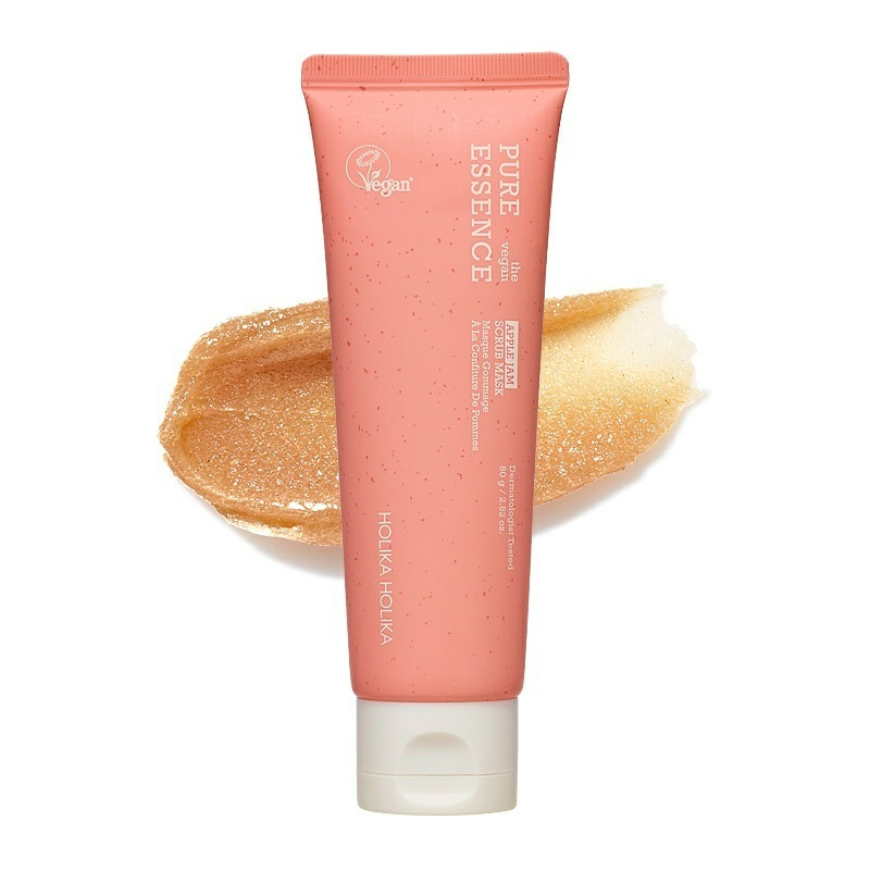 Маска-скраб для лица с яблоком Holika Holika Pure Essence The Vegan Apple Jam Scrub Mask 80гр Маска-скраб для лица с яблоком Holika Holika Pure Essence The Vegan Apple Jam Scrub Mask 80гр