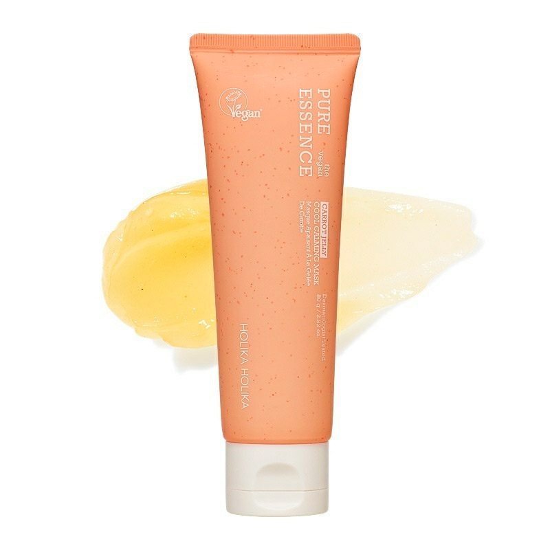 Маска-желе для лица с экстрактом моркови Holika Holika Pure Essence The Vegan Carrot Jelly Cool Calming Mask 80гр Маска-желе для лица с экстрактом моркови Holika Holika Pure Essence The Vegan Carrot Jelly Cool Calming Mask 80гр