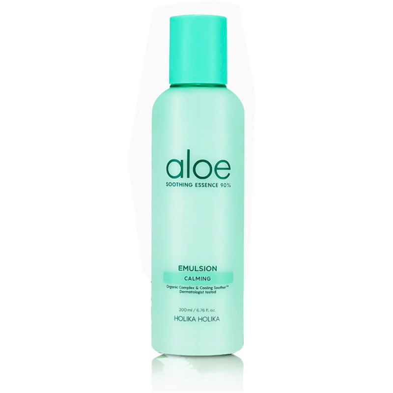 Успокаивающая эмульсия с алоэ вера HOLIKA HOLIKA Aloe Soothing Essence 90% Calming Emulsion - 200 мл