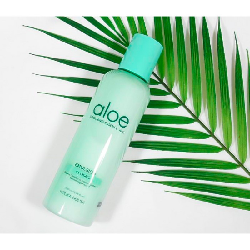 Успокаивающая эмульсия с алоэ вера HOLIKA HOLIKA Aloe Soothing Essence 90% Calming Emulsion - 200 мл