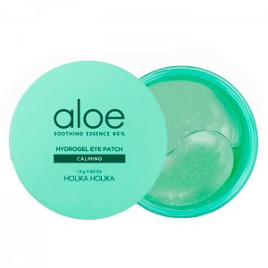 Успокаивающие гидрогелевые патчи с алоэ для век HOLIKA HOLIKA Aloe Soothing Essence 80% Hydrogel Eye Patch Calming - 60 шт