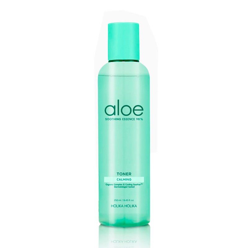 Успокаивающий тонер с алоэ вера HOLIKA HOLIKA Aloe Soothing Essence 98% Calming Toner - 250 мл.