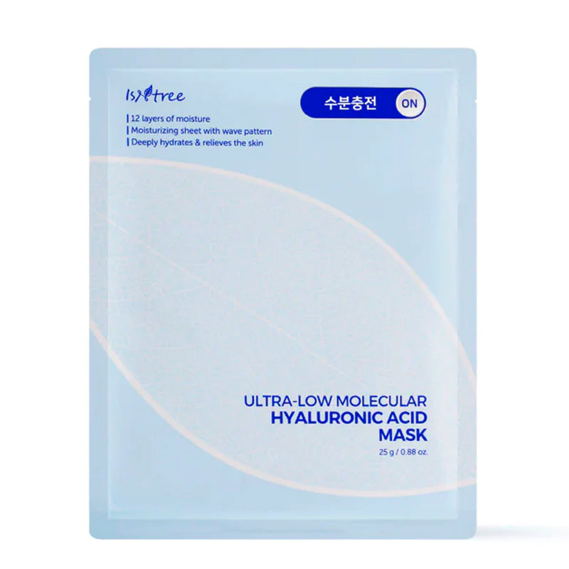 Ультраувлажняющая маска с гиалуроновой кислотой IsNtree Ultra-Low Molecular Hyaluronic Acid Mask 25мл