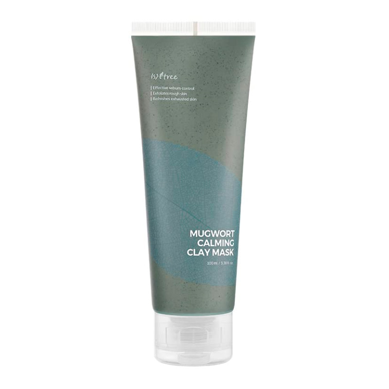 Глиняная маска с полынью для проблемной кожи IsNtree Real Mugwort Clay Mask - 100 мл