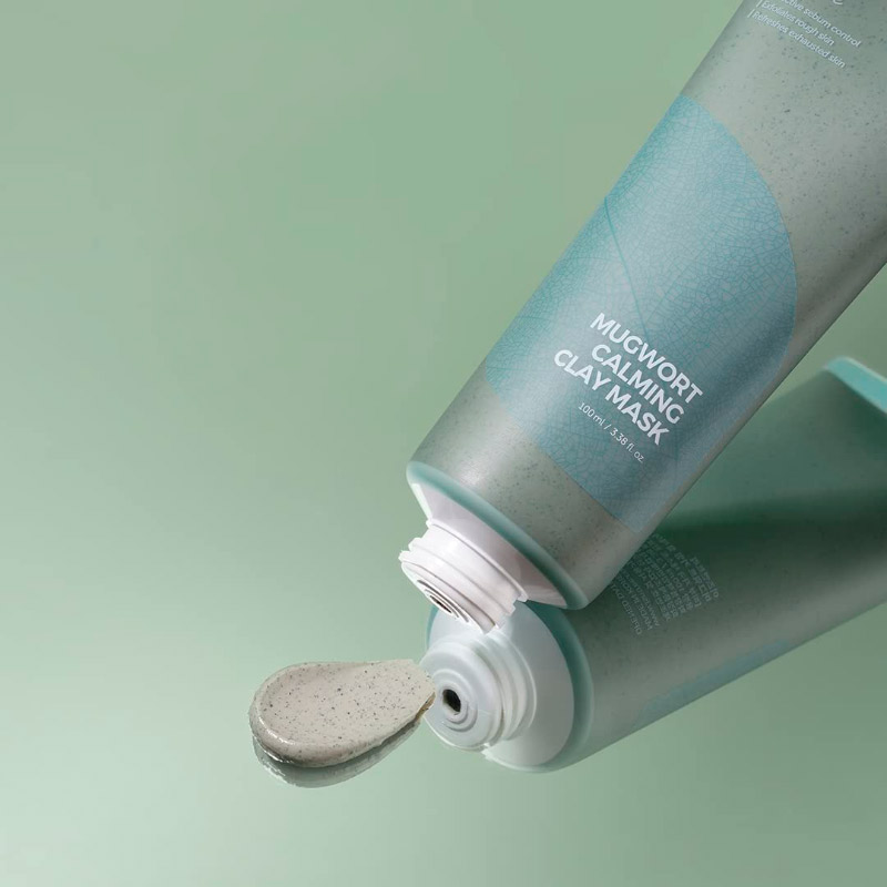 Глиняная маска с полынью для проблемной кожи IsNtree Real Mugwort Clay Mask - 100 мл
