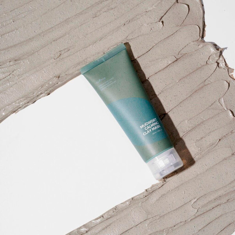 Глиняная маска с полынью для проблемной кожи IsNtree Real Mugwort Clay Mask - 100 мл