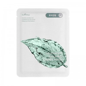 Марлевая маска с экстрактом полыни IsNtree Spot Saver Mugwort Gauze Mask 23 гр