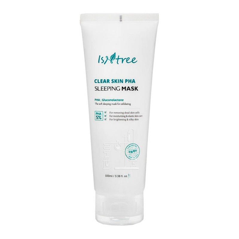 Обновляющая ночная маска с PHA-кислотой IsNtree Clear Skin PHA Sleeping Mask - 100 мл