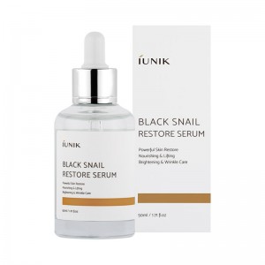 Сыворотка с муцином улитки для обновления кожи iUNIK Black Snail Restore Serum 50 мл