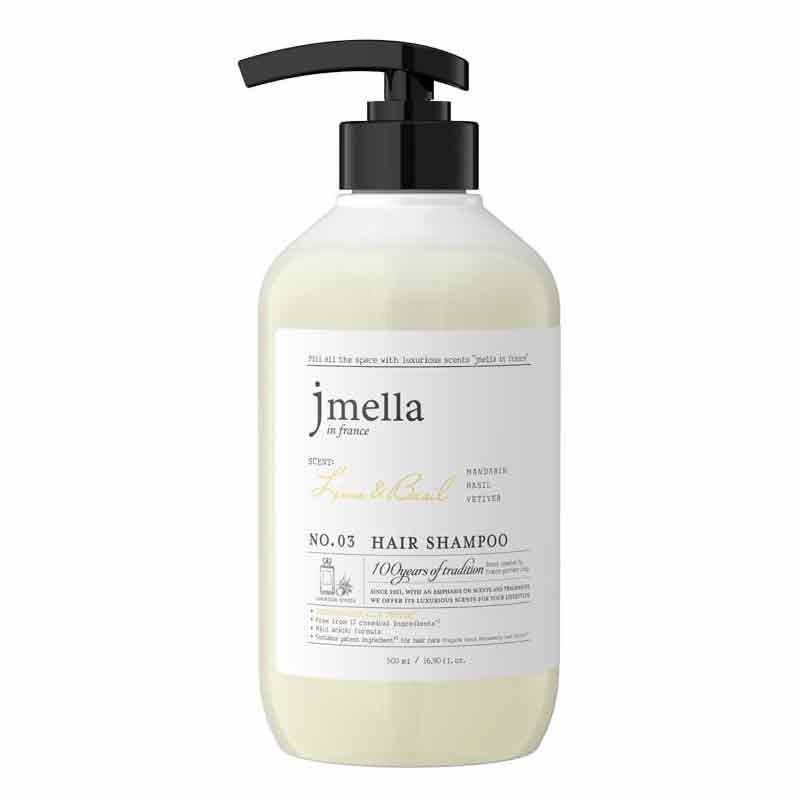 Парфюмированный шампунь для волос Jmella In France Lime Basil Hair Shampoo 500мл Парфюмированный шампунь для волос Jmella In France Lime Basil Hair Shampoo 500мл
