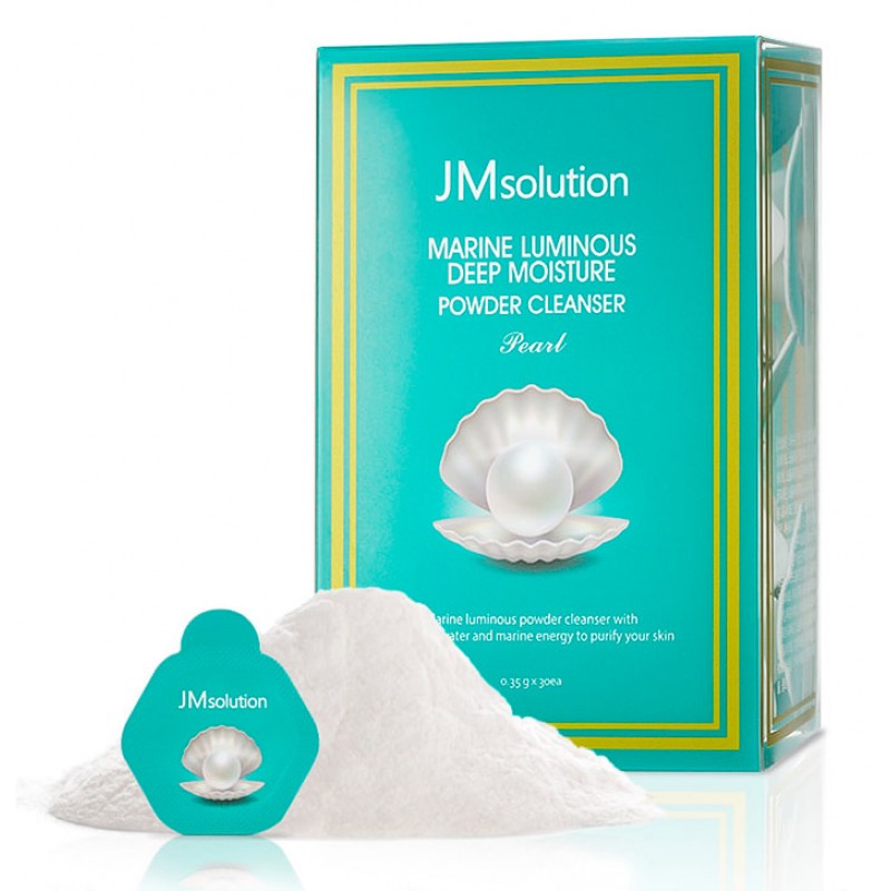Энзимная пудра с жемчугом JM Solution Marine Luminous Deep Moisture Powder Cleanser Pearl