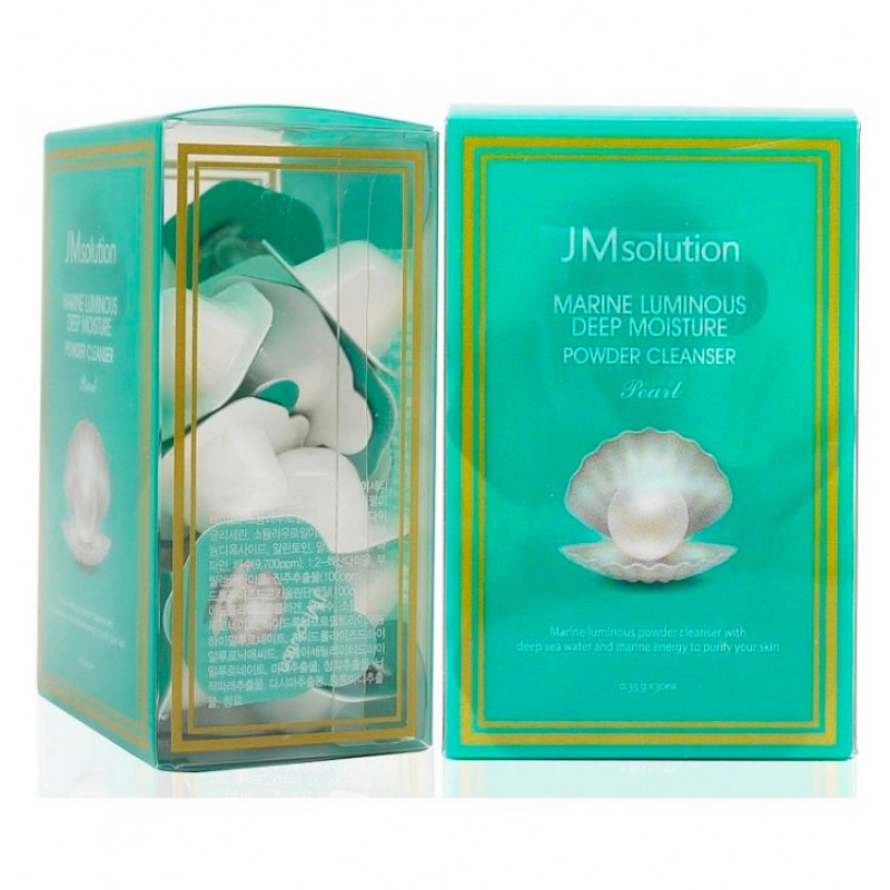 Энзимная пудра с жемчугом JM Solution Marine Luminous Deep Moisture Powder Cleanser Pearl