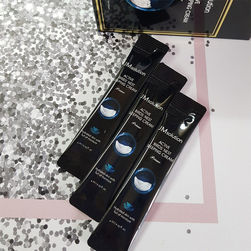 Ночной крем с ласточкиным гнездом JMSolution Active Bird's Nest Sleeping Cream 4 мл