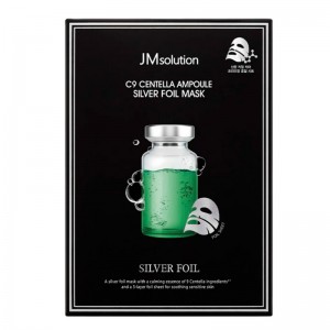 Ампульная маска с серебром и центеллой JMsolution C9 Centella Ampoule Silver Foil Mask 35мл