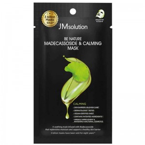 Успокаивающая маска с центеллой JMsolution Be Nature Madecassoside Calming Mask 24мл