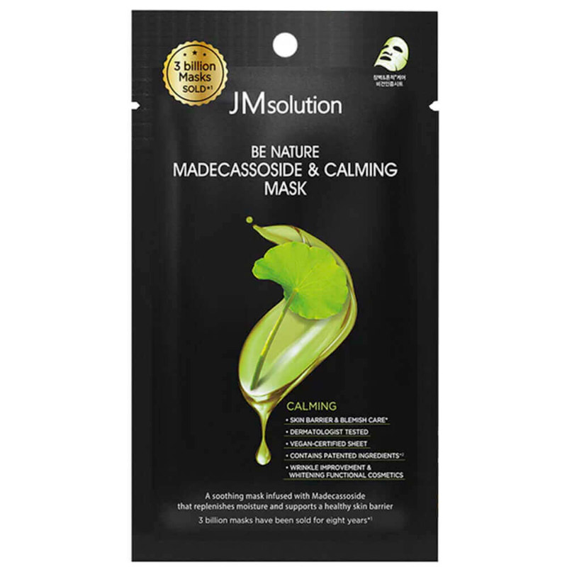 Успокаивающая маска с центеллой JMsolution Be Nature Madecassoside Calming Mask 24мл