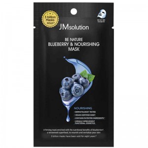 Питательная маска с черникой JMsolution Be Nature Blueberry Nourishing Mask 24мл