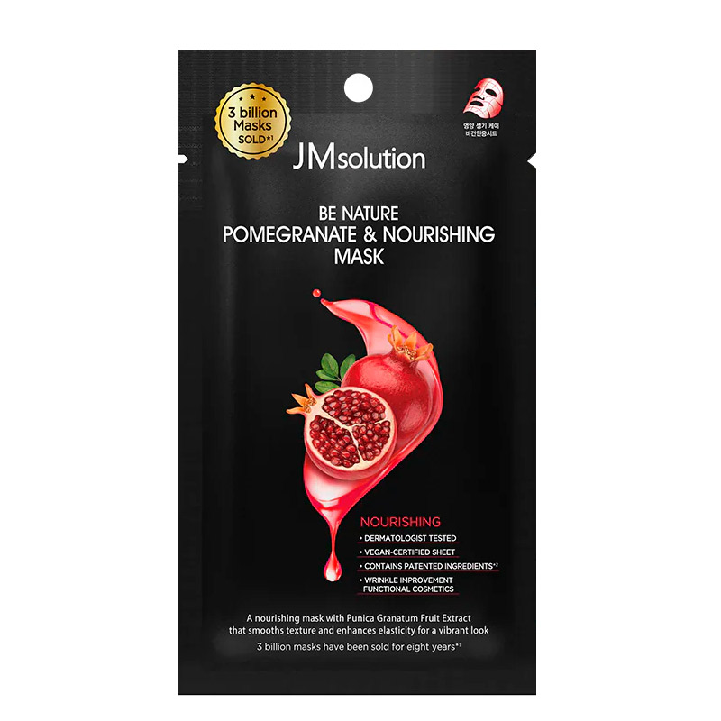 Питательная маска с экстрактом граната JMsolution Be Nature Pomegranate Nourishing Mask 24мл