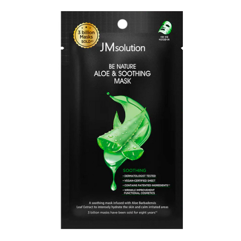 Успокаивающая маска с экстрактом алоэ JMsolution Be Nature Aloe Soothing Mask 24мл
