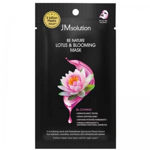 Увлажняющая маска с экстрактом лотоса JMsolution Be Nature Lotus Blooming Mask 24мл