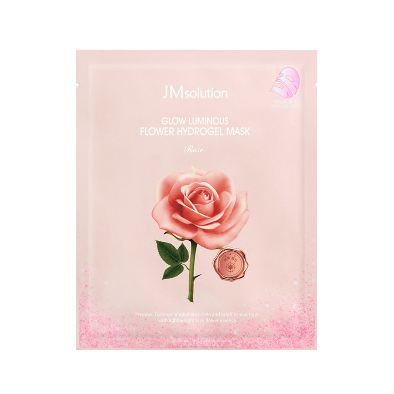Гидрогелевая маска с экстрактом дамасской розы JMSolution Glow Luminous Flower Hydro Gel Mask 30 мл