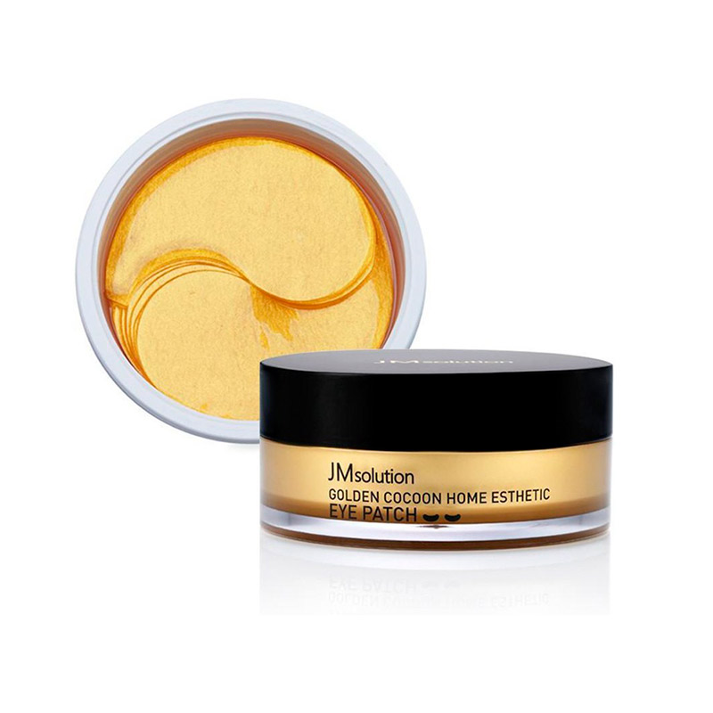 Гидрогелевые патчи с шёлком и золотом JMsolution Golden Cocoon Home Esthetic Eye Patch 60 шт
